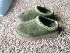 UGG Tazz Platform Slipper Burnt Olive Green
